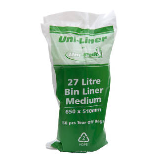 Kitchen Tidies White 27 Litre - Uni-Liner