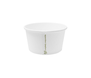 Hot Container White 12oz 430ml, Pack 25 - Vegware