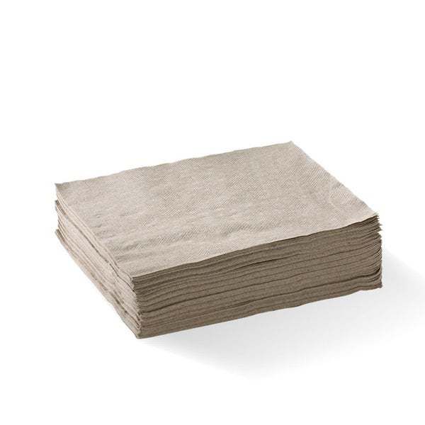 Lunch Napkin 1 Ply (1/4 Fold) Natural - BioNapkin