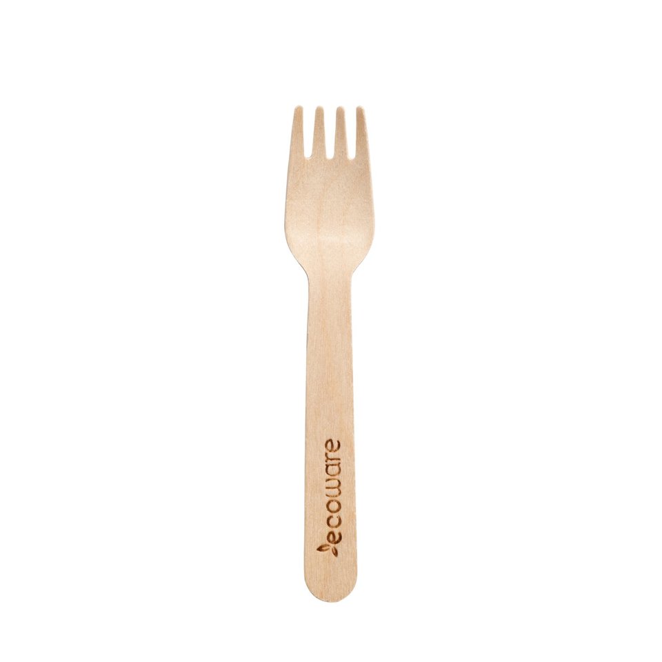 Wooden Fork 16cm, Carton - Ecoware