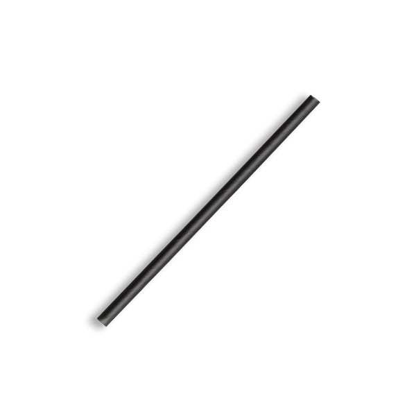 Paper Straws Cocktail BioStraw Black 4.5X120mm - BioPak