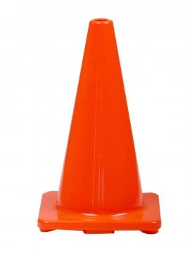 Orange PVC Plain Cone 450mm - Esko