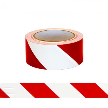 ESKO Floor Aisle Tape, Red/White, 50mm x 33mtrs  - Esko