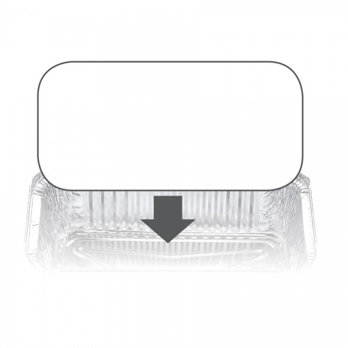 Ovenable Foil Container Board Lid 7122LB - Confoil