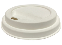 Lid Sugarcane for 12oz & 16oz hot cups - Castaway