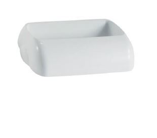 Wall Mount Bin 42L Hidden Lid - White, Hidden Design - Matthews