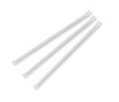 Straw 6 x 20cm PAPER white wrapped, Pack 250 - Vegware