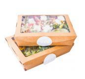 Box window large 1100ml 18 x 13.5 x 4.5cm - Vegware