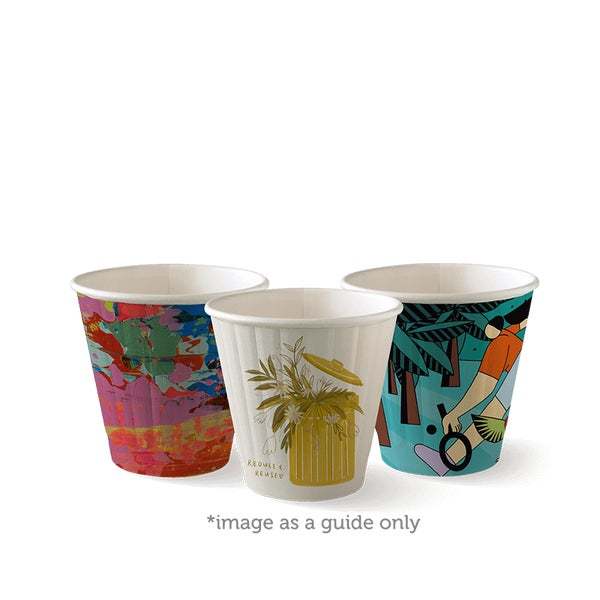 Hot Paper Cup 8oz (Art Series) - BioPak