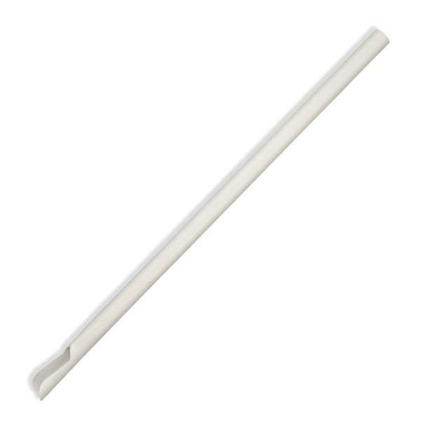 BioStraw - 8mm x 210mm Individually Wrapped Straw - FSC MIX, white - BioPak