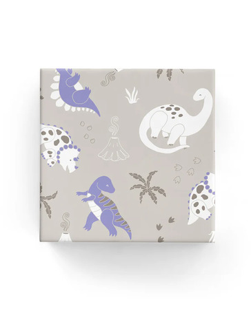 Dinos Wrap Taupe Purple - Bee Dee