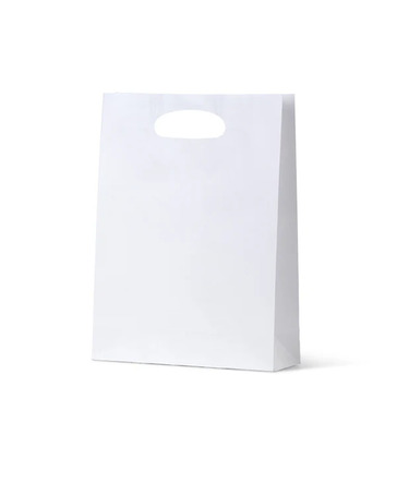 Paper Dcut White Kraft Bag - Small - 200/Ctn - Bee Dee