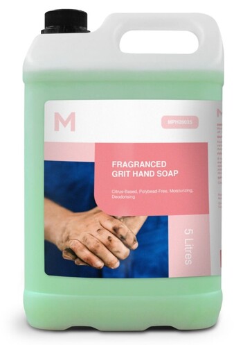 Fragranced Grit Hand Soap - Green, 5L Refill Bottle - Matthews