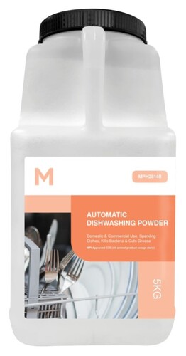 Automatic Dishwashing Powder - White, 5.0kg Refill Bottle - Matthews