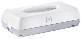 Flat Tissue Dispenser - White, 100 Sheet Capacity *Wall Mountable - Matthews