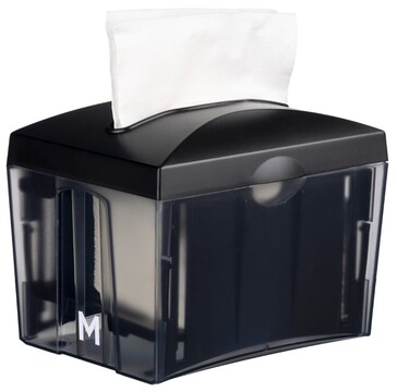 Tabletop Napkin Dispenser - Black, 500 Sheet Capacity   - Matthews