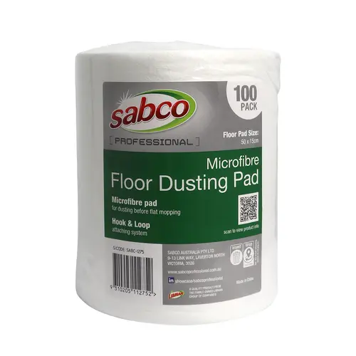 Sabco Microfibre Floor Dusting Pad - 50 cm 100 pk