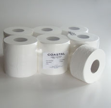 Jumbo Toilet Rolls - 2ply 200m - Coastal brand